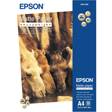Epson Matte Paper DIN A4, 167g/m2, 50 sheets foto papīrs