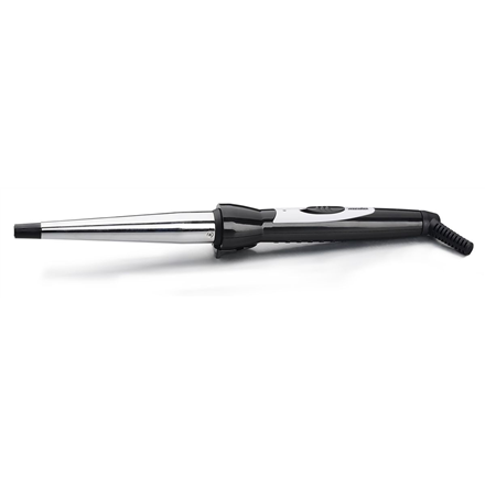 Conical Curling Iron Mesko Ceramic heating system, Barrel diameter 13-25 mm, 40 W, Stainless steel/Black Matu fēns