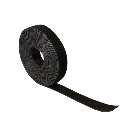 Logilink KAB0055 Cable Strap, Velcro Tape, 10m, Black