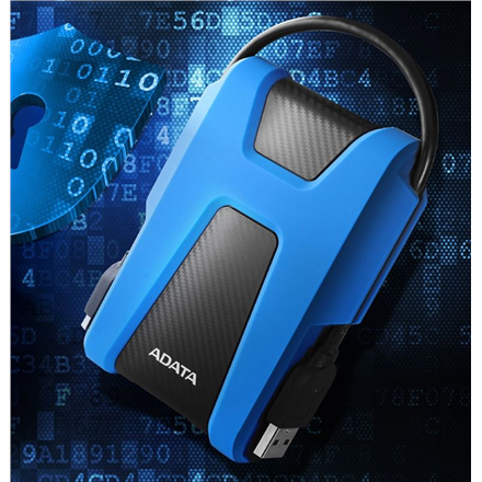 Adata Hard drive, Durable HD680 1TB microUSB3.0 Blue Ārējais cietais disks