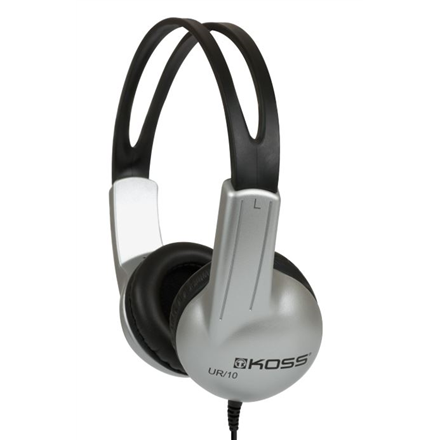 Koss | Headphones | UR10 | Wired | On-Ear | Silver/Black austiņas