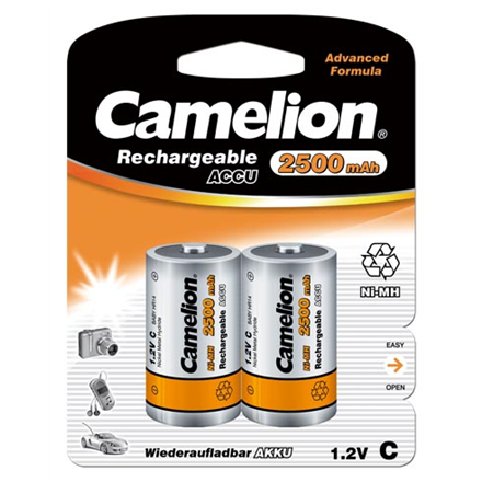 Camelion Rechargeable Batteries Ni-MH 2x C (R14) 2500mAh Baterija