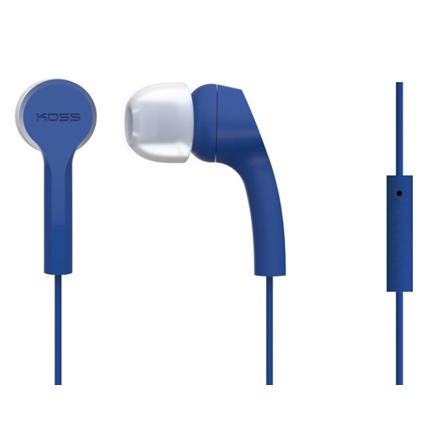 Koss Headphones KEB9iB In-ear, 3.5mm (1/8 inch), Microphone, Blue, austiņas