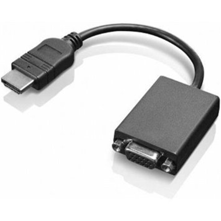 Lenovo HDMI to VGA Black, Adapter, 0.2 m