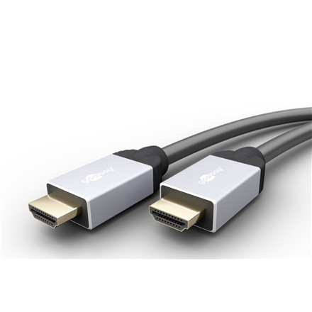Goobay 75053 HighSpeed HDMI Trademark  connection cable with Ethernet, 1m kabelis video, audio