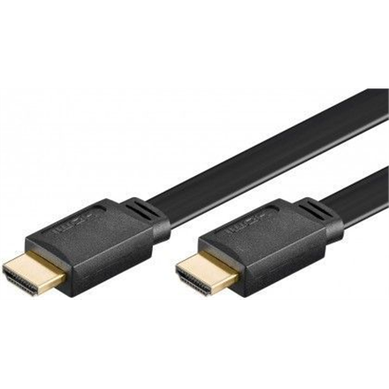Goobay 31927 High Speed HDMI Trademark  FLAT-cable with Ethernet, gold plated, 2m Goobay kabelis video, audio