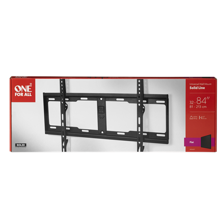 ONE For ALL TV stand flat 32-84 "100kg VESA from 100x100 to 600x400 compatible with curved screens TV stiprinājums