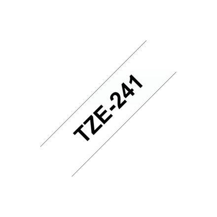 Brother labelling tape TZE-241 white/black   18 mm