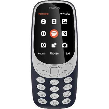 Nokia 3310 (2017) Dark Blue, 2.4 &quot;, TFT, 240 x 320 pixels, 16 MB, Dual SIM, Micro-SIM, Bluetooth, 3.0, USB version microUSB 2.0, Bu Mobilais Telefons