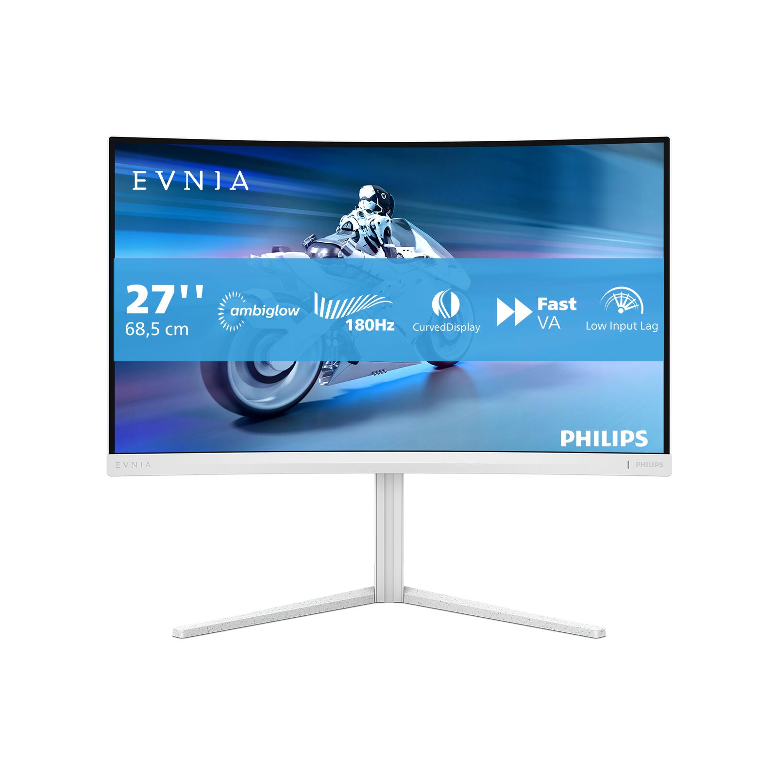 Philips 68,5cm (27,0") 27M2C5201L 16:09 2xHDMI+DP Curved wh. monitors