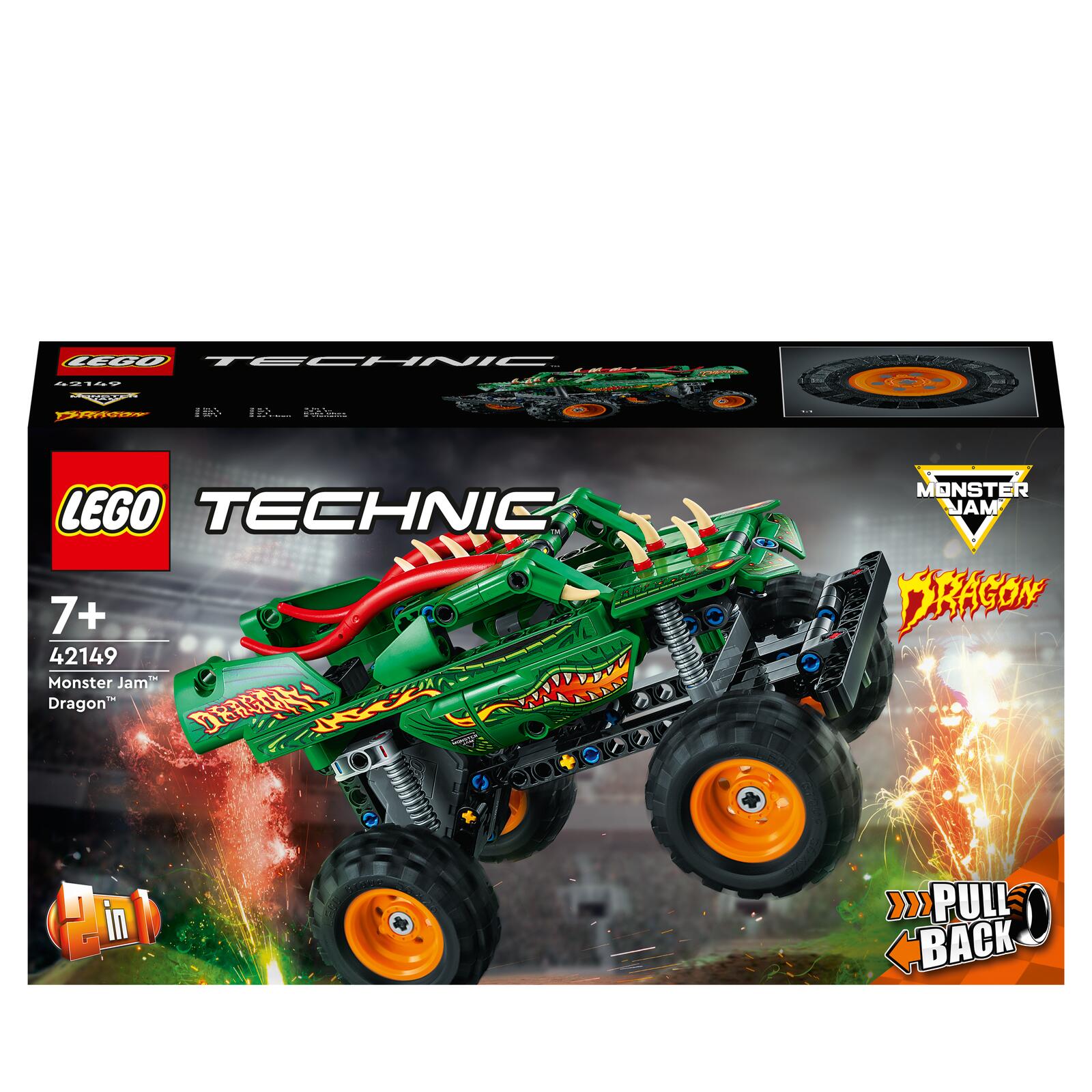 LEGO Registered  Technic Monster Jam Trademark  Dragon Trademark  42149 42149 (5702017400099) LEGO konstruktors