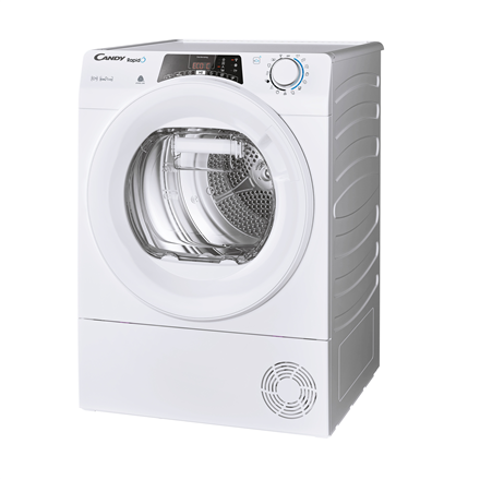 Candy Dryer Machine ROE H10A2TE-S  Energy efficiency class A++, Front loading, 10 kg, Heat pump, Big Digit, Depth 58.5 cm, Wi-Fi, White Veļas žāvētājs