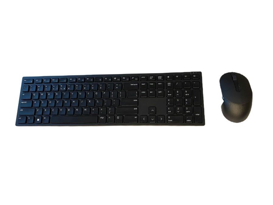 Dell Pro Keyboard and Mouse (RTL BOX)  KM5221W Wireless, Batteries included, EN/LT, Black klaviatūra