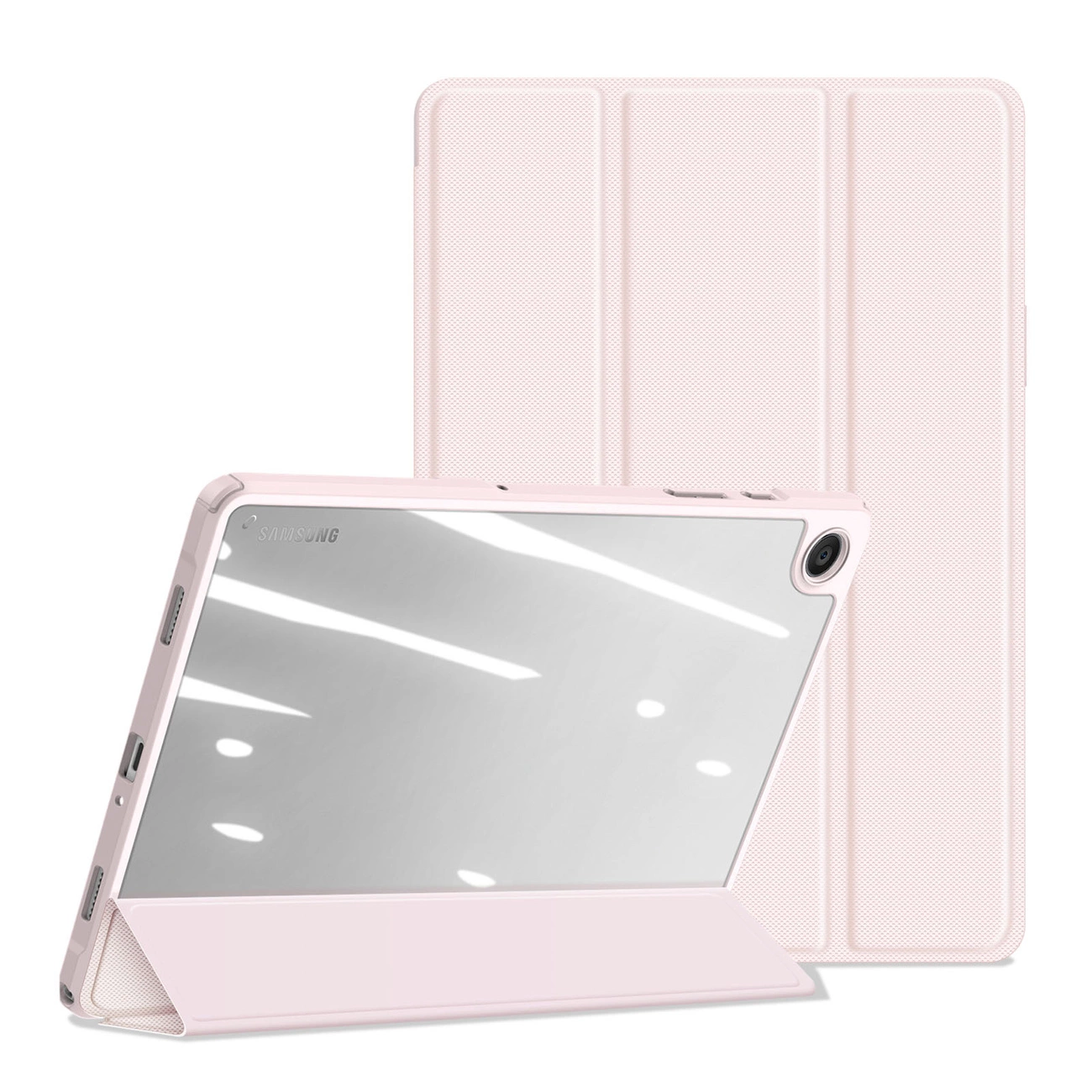 Dux Ducis Toby case with flip stand for Samsung Galaxy Tab A9+ - pink planšetdatora soma
