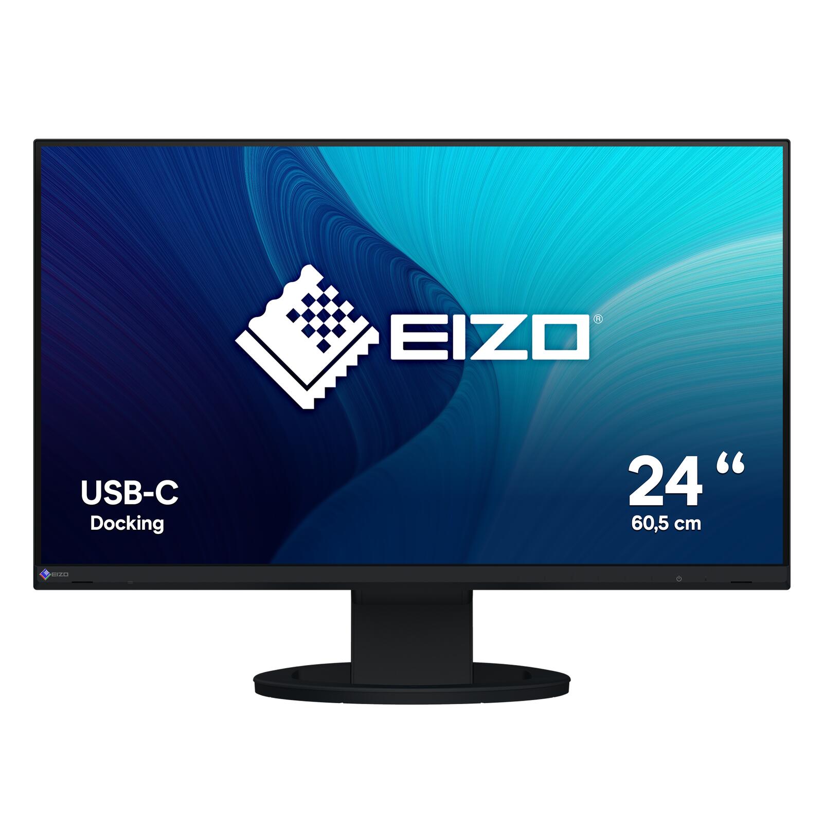 EIZO FlexScan EV2480-BK Monitor 60 cm (23,8") schwarz ( Full-HD, IPS-Panel, DisplayPort, HDMI, USB-C, USB) monitors