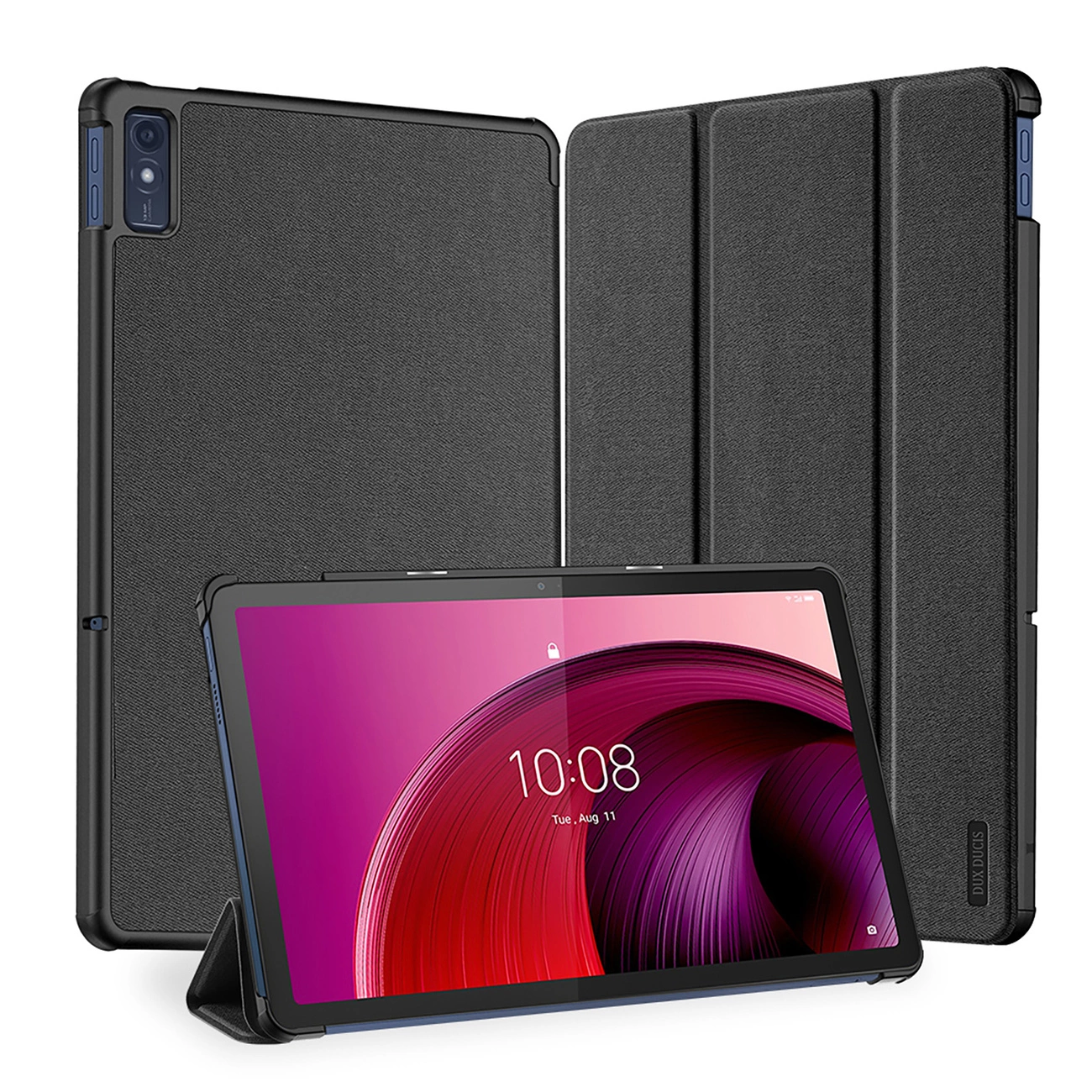 Dux Ducis Domo smart sleep case for Lenovo Tab M10 10.6'' tablet - black Dux Ducis Domo Lenovo Tab M10 10.6-PC Black (6934913023150) planšetdatora soma