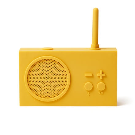 LEXON FM radio and wireless speaker TYKHO3 Portable, Wireless connection, Yellow, Bluetooth datoru skaļruņi