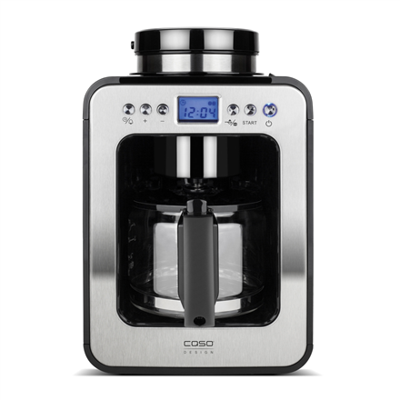 Caso | Design Compact Coffee Maker with Grinder | Pump pressure Not applicable bar | Manual | 600 W | Black/Stainless steel 01848 (403843701 Kafijas automāts