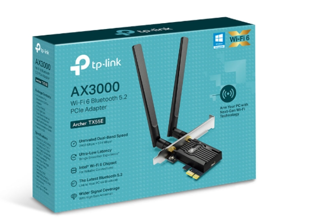 TP-Link ARCHER TX55E network card WLAN / Bluetooth 2402 Mbit/s