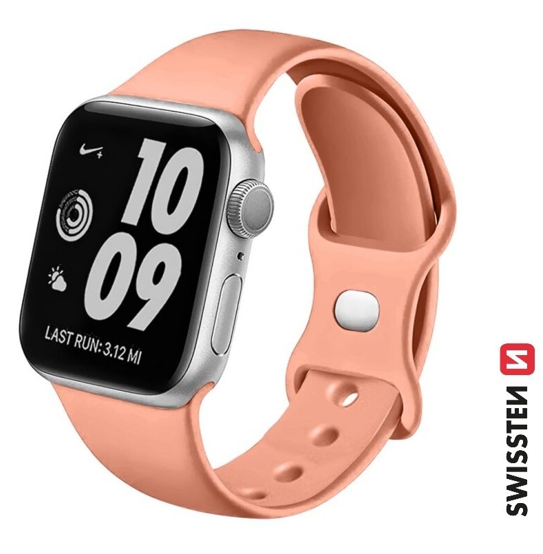 Swissten Silikona Siksniņa priekš Apple Watch 42 / 44 / 45 / 49 mm 46000118 (8595217485051)