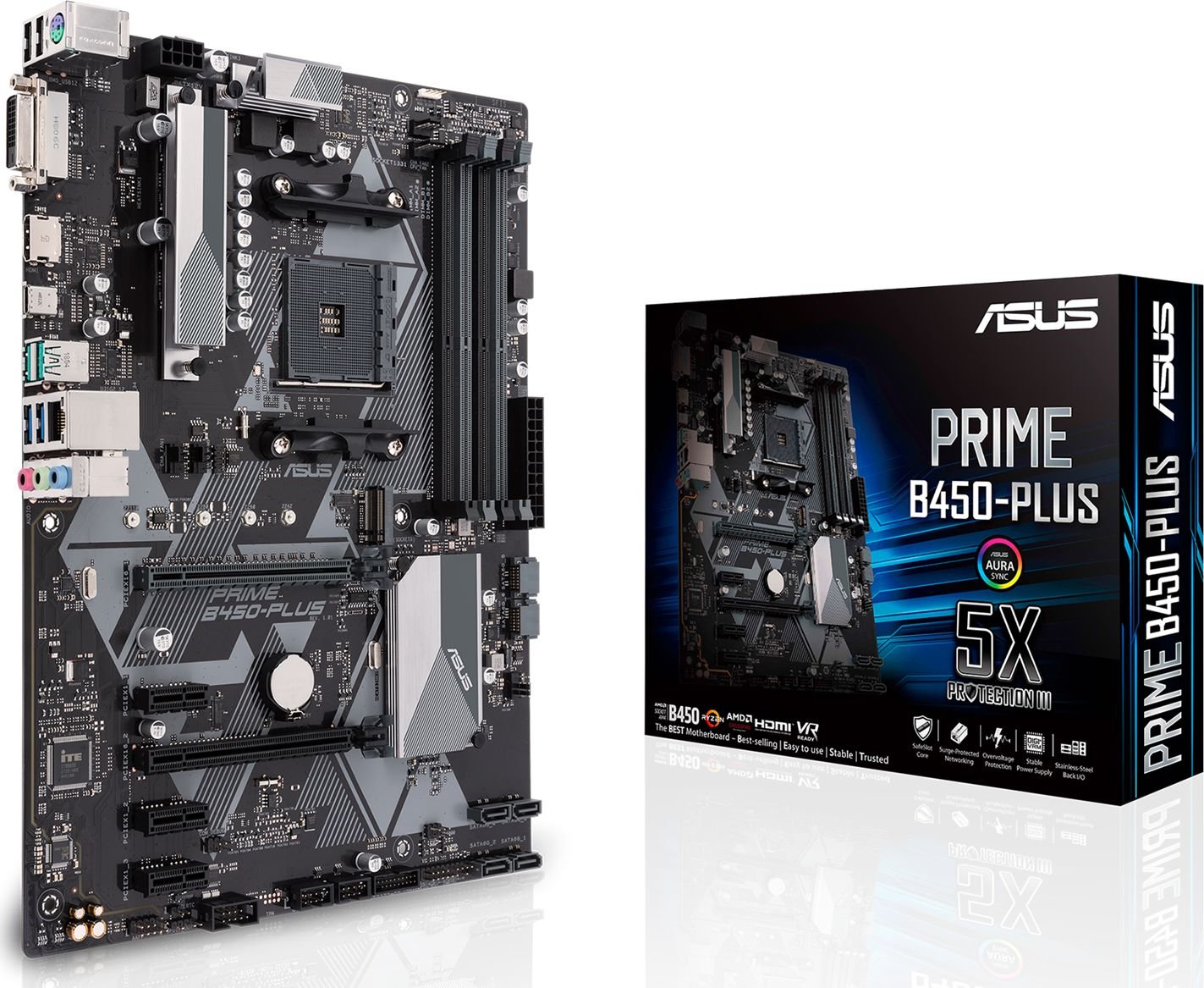 Asus Prime B450-Plus Mātesplate B450-PLUS (192876075678) pamatplate, mātesplate