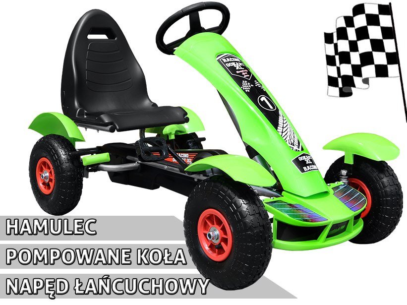 RoGer Go-Kart Bērnu Transportlīdzeklis F618.ZIE (4752168122020)