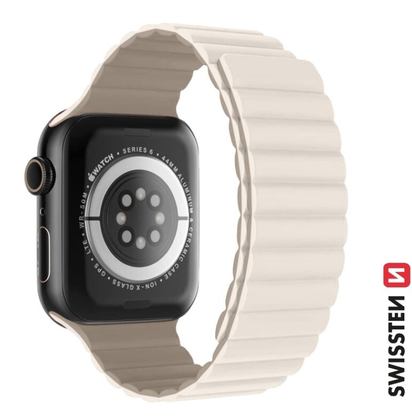 Swissten Silikona Magnētiskā Siksniņa priekš Apple Watch 38 / 40 mm 46000505 (8595217485020)