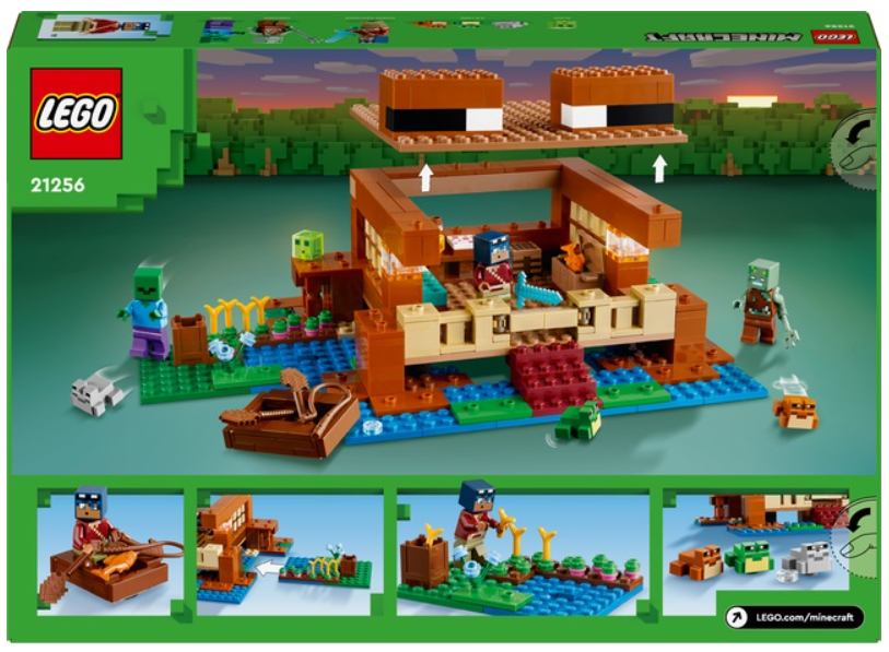 LEGO Minecraft 21256 The Frog House LEGO konstruktors