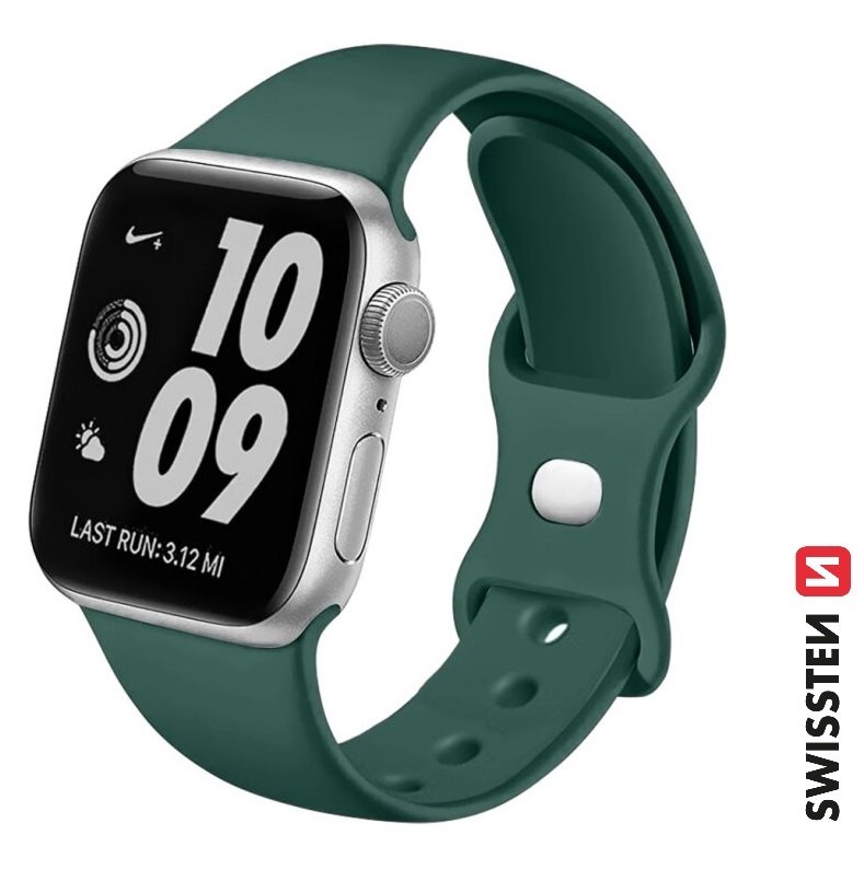 Swissten Silikona Siksniņa priekš Apple Watch 42 / 44 / 45 / 49 mm 46000116 (8595217484887)