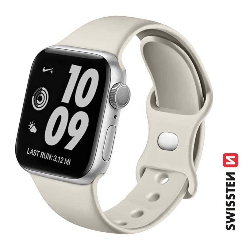 Swissten Silikona Siksniņa priekš Apple Watch 38 / 40 mm 46000107 (8595217484894)