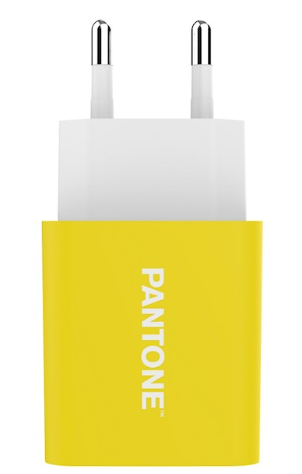 Pantone Sienas Lādētājs 2A 1x USB  / 2.1A PT-AC1USB-YW (4713213361917) iekārtas lādētājs
