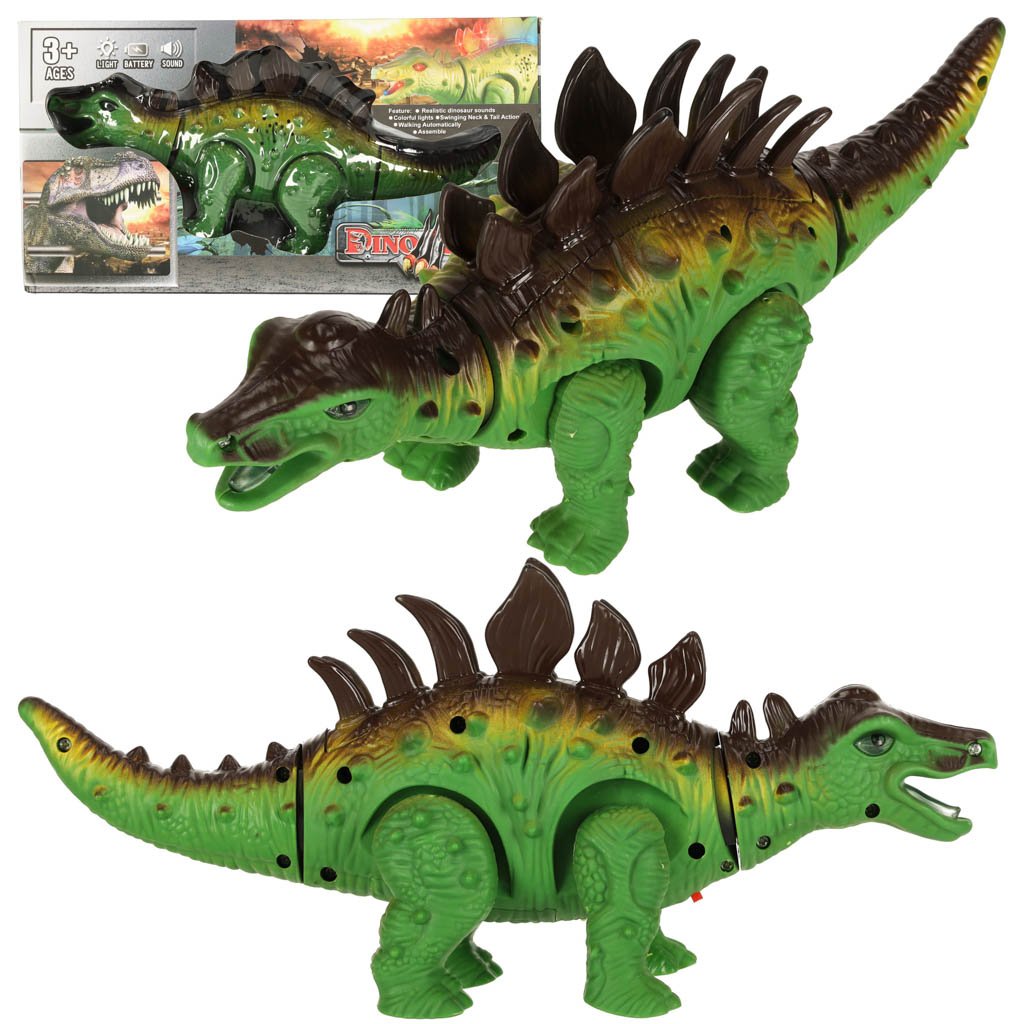 RoGer Interaktīvais dinozaurs Stegosauru Rotaļlieta RO-4401-GE (5903039742215) Radiovadāmā rotaļlieta