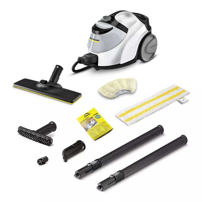 Karcher SC 5 EasyFix IRON PLUG Cylinder steam cleaner 1.5 L 2250 W Black, White tvaika tīrītājs, ierīce