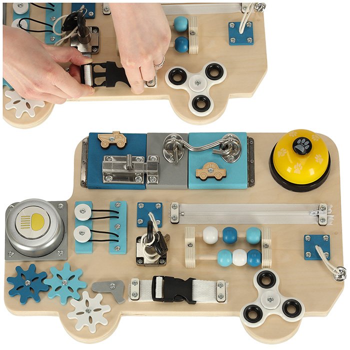 Lulilo Bērnu Sensoro Manipulāciju dēlis LUL-4866 (5903039737167) bērnu rotaļlieta