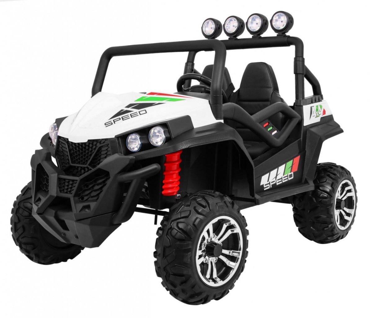 RoGer Grand Buggy 4x4 Bērnu Elektriskā Automašīna RO-GB-4X4-BK-WH (5903864951349)