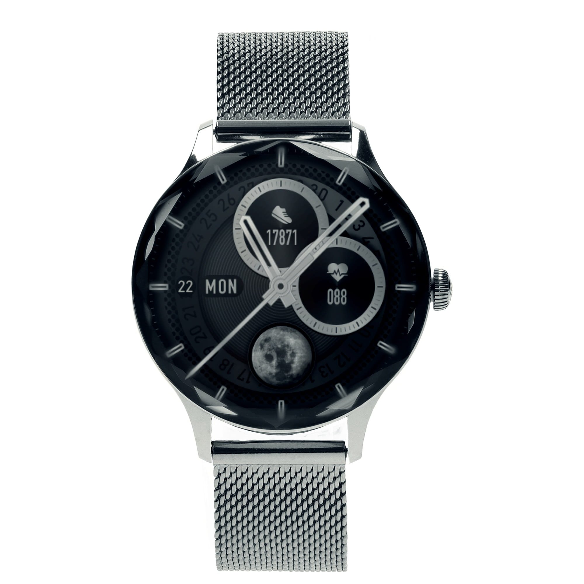 Garett Smartwatch Viva Silver steel Viedpulkstenis AMOLED / IP67 / Find your phone / Music playback control VIVA_SVR_STL (5904238486122) Viedais pulkstenis, smartwatch