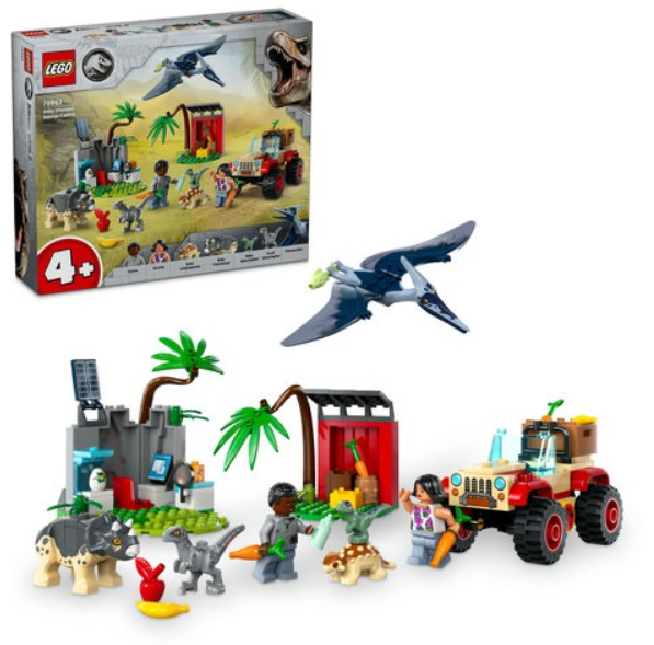 LEGO Jurassic World 76963 Baby Dinosaur Rescue Center LEGO konstruktors