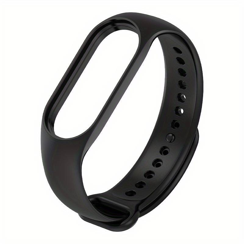 Riff Silikona siksnina prieks Xiaomi Mi Band series 3 / 4 / 5 / 6 / 7 Black 4752219012263