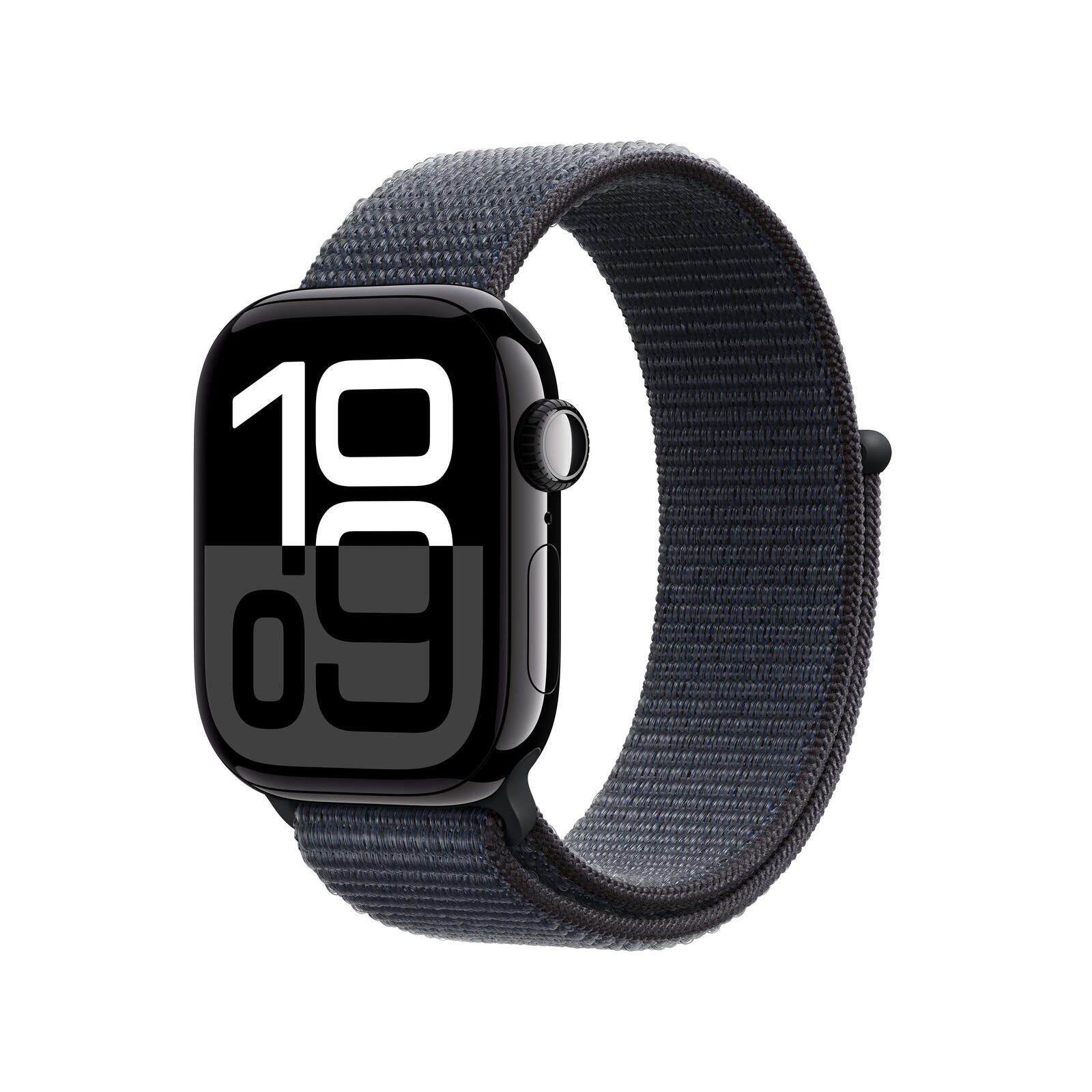 Apple Watch 10 42mm GPS Alu Sport Loop Jet Black/Ink Viedais pulkstenis, smartwatch