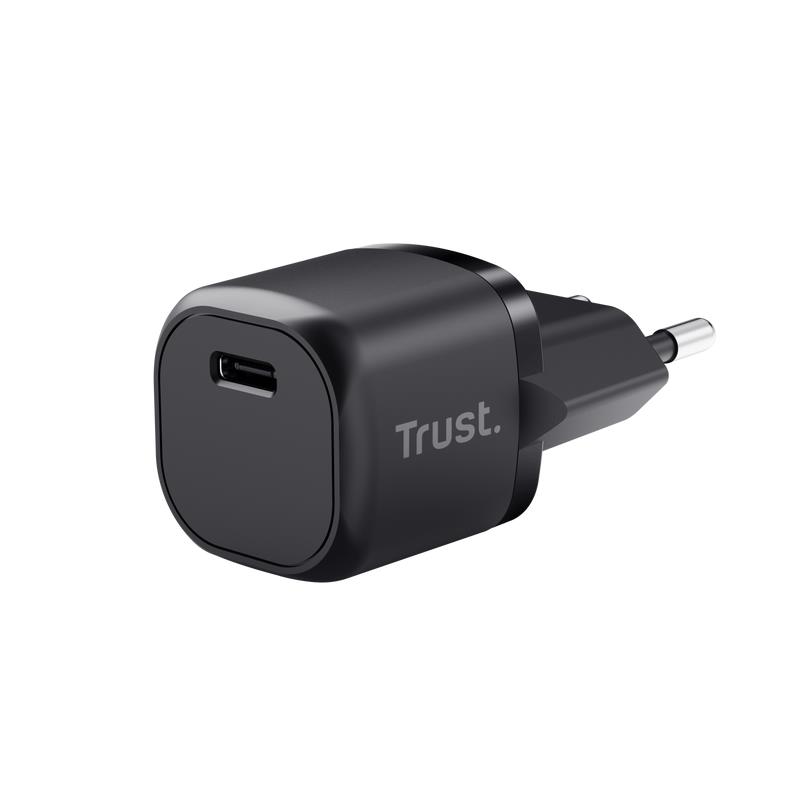 MOBILE CHARGER WALL MAXO 20W/USB-C BLACK 25174 TRUST 25174 (8713439251746) iekārtas lādētājs