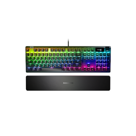 SteelSeries Apex Pro, Gaming keyboard, RGB LED light, NORD, Black, Wired klaviatūra