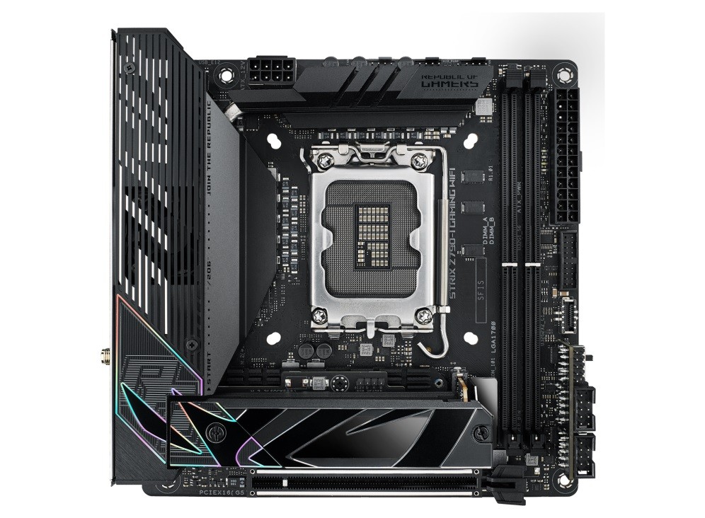 ASUS ROG STRIX Z790-I GAMING WIFI pamatplate, mātesplate