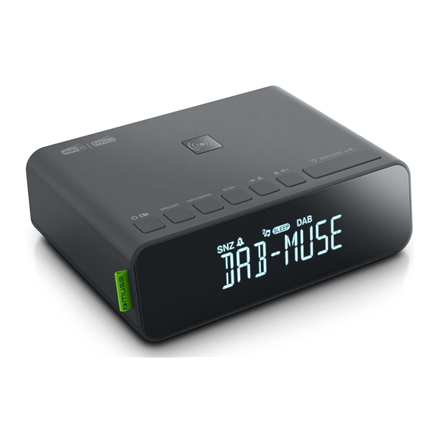 Muse DAB+/FM RDS Radio M-175 DBI Alarm function, AUX in, Black radio, radiopulksteņi