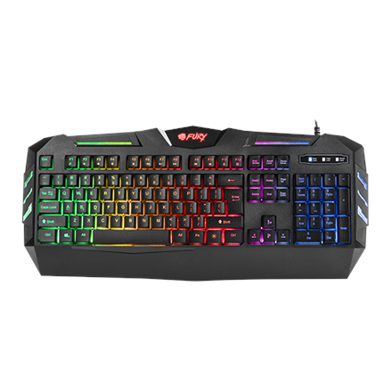 Fury Gaming Keyboard SPITFIRE USB, backlight, US layout, Black klaviatūra