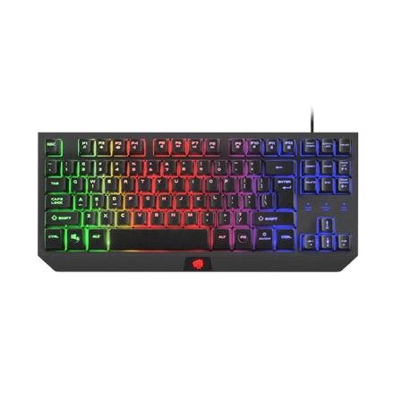 NATEC Fury Hurricane TKL NFU-1238 (membrane; USB 2.0; (US); black color) klaviatūra