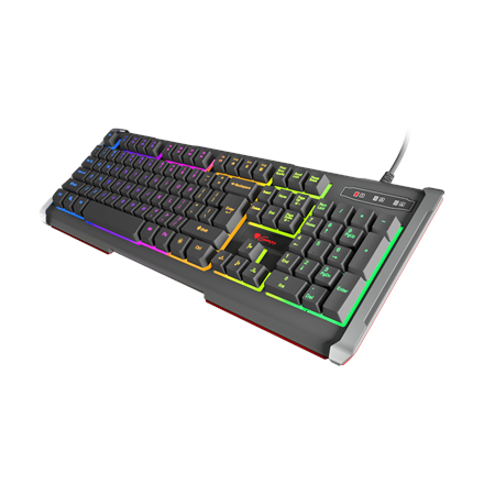 Genesis Rhod 400 RGB Gaming keyboard, RGB LED light, US, USB, klaviatūra