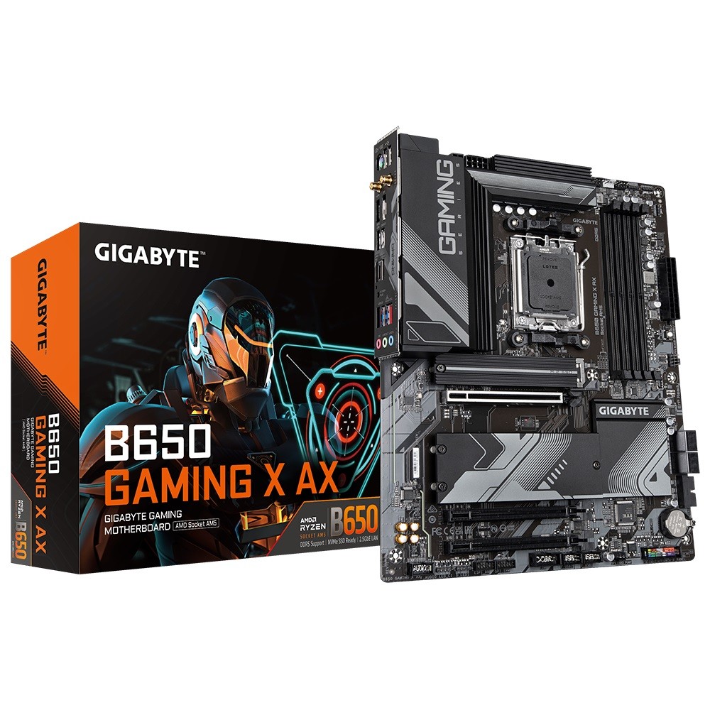 GIGABYTE B650 GAMING X AX AM5 4xDDR5 4xSATA 3xM.2 1xHDMI 1xDP pamatplate, mātesplate