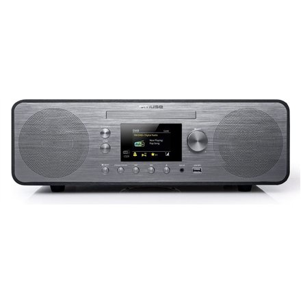 Muse Radio M-885 DBT USB port, FM radio, Grey, CD player, Bluetooth, 80 W radio, radiopulksteņi