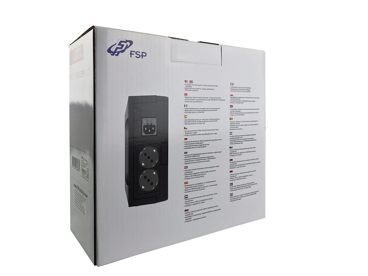 FORTRON FSP USV FSP-NANO-600 Offline 600VA 360W nepārtrauktas barošanas avots UPS