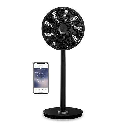 Duux Smart Fan Whisper Flex Stand Fan, Timer, Number of speeds 26, 3-27 W, Oscillation, Diameter 34 cm, Black 8716164994780 Klimata iekārta